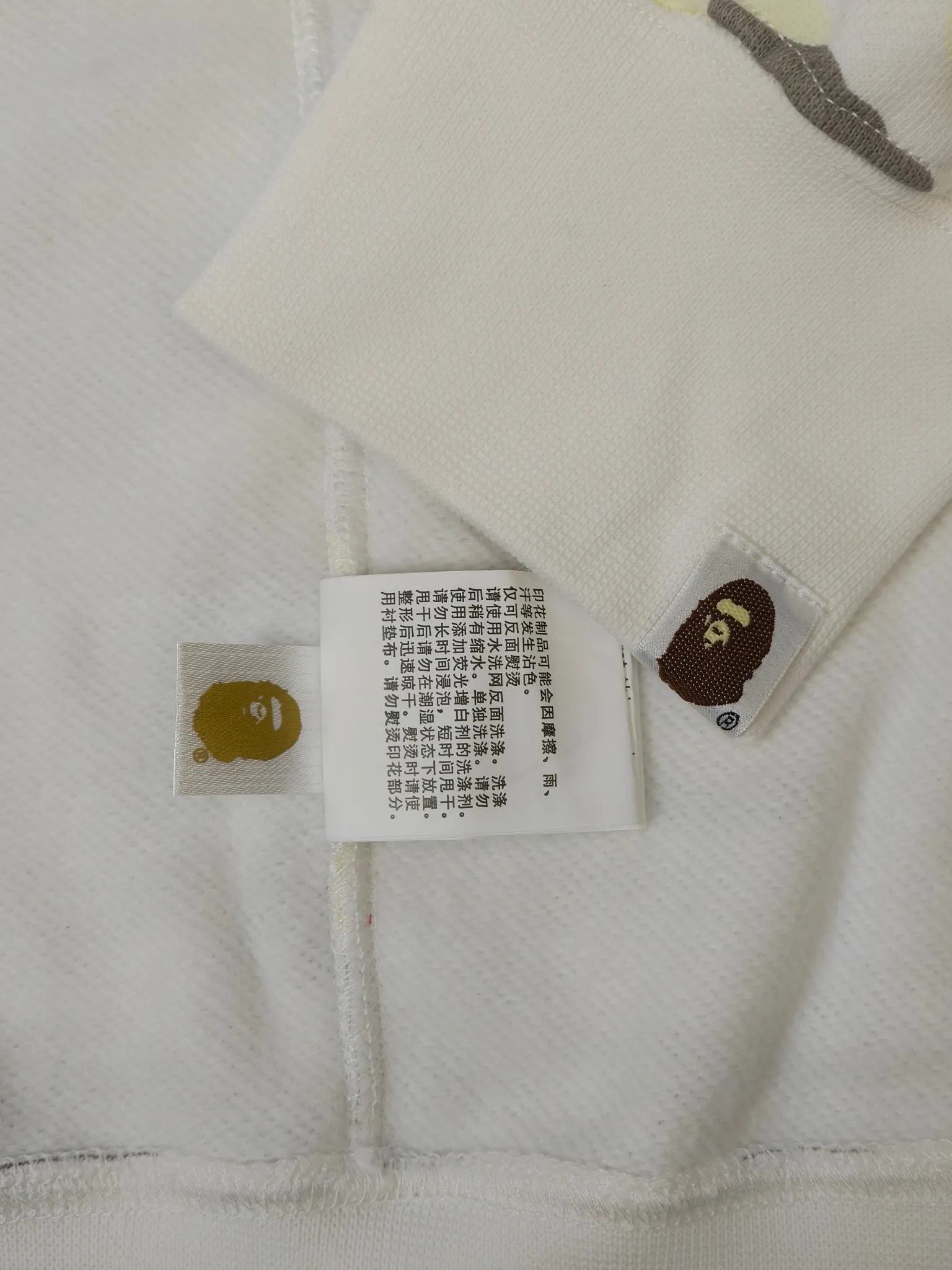 XX 126 BAPE Double hood camouflage luminous Classic design printing Customized fabric Couple model: S—XXL [Black White]